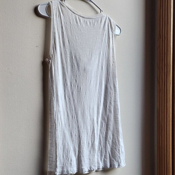 LOFT Ivory Beaded V-Neck Tank Top Size Small - Picture 12 of 15